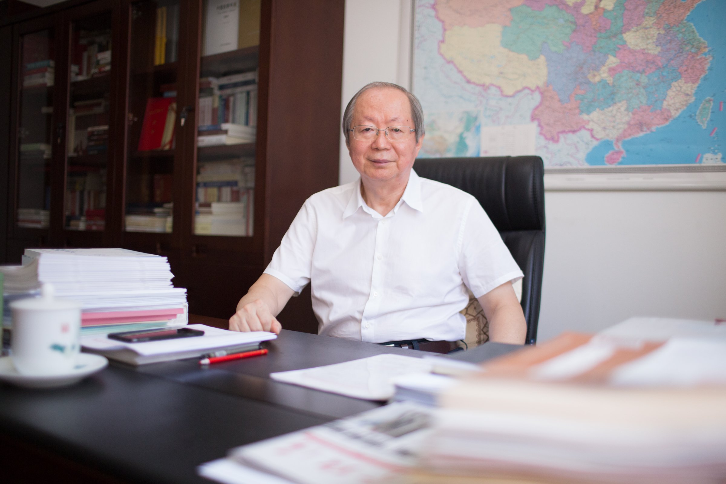 中國經(jīng)濟體制改革研究會會長、十二屆全國人大財經(jīng)委副主任委員、國家發(fā)展改革委原副主任彭森   澎湃新聞記者 權(quán)義 圖